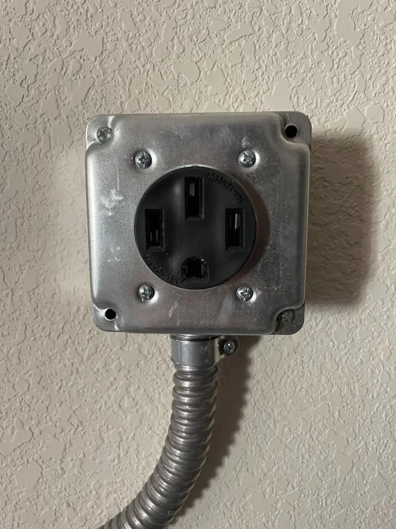 NEMA 14-50 outlet installed for Electrical Panel Upgrade in Hawthorne