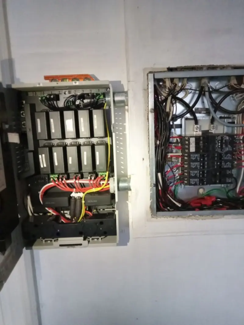 Electrical panel upgrade completed for Security Camera Wiring in Hawthorne